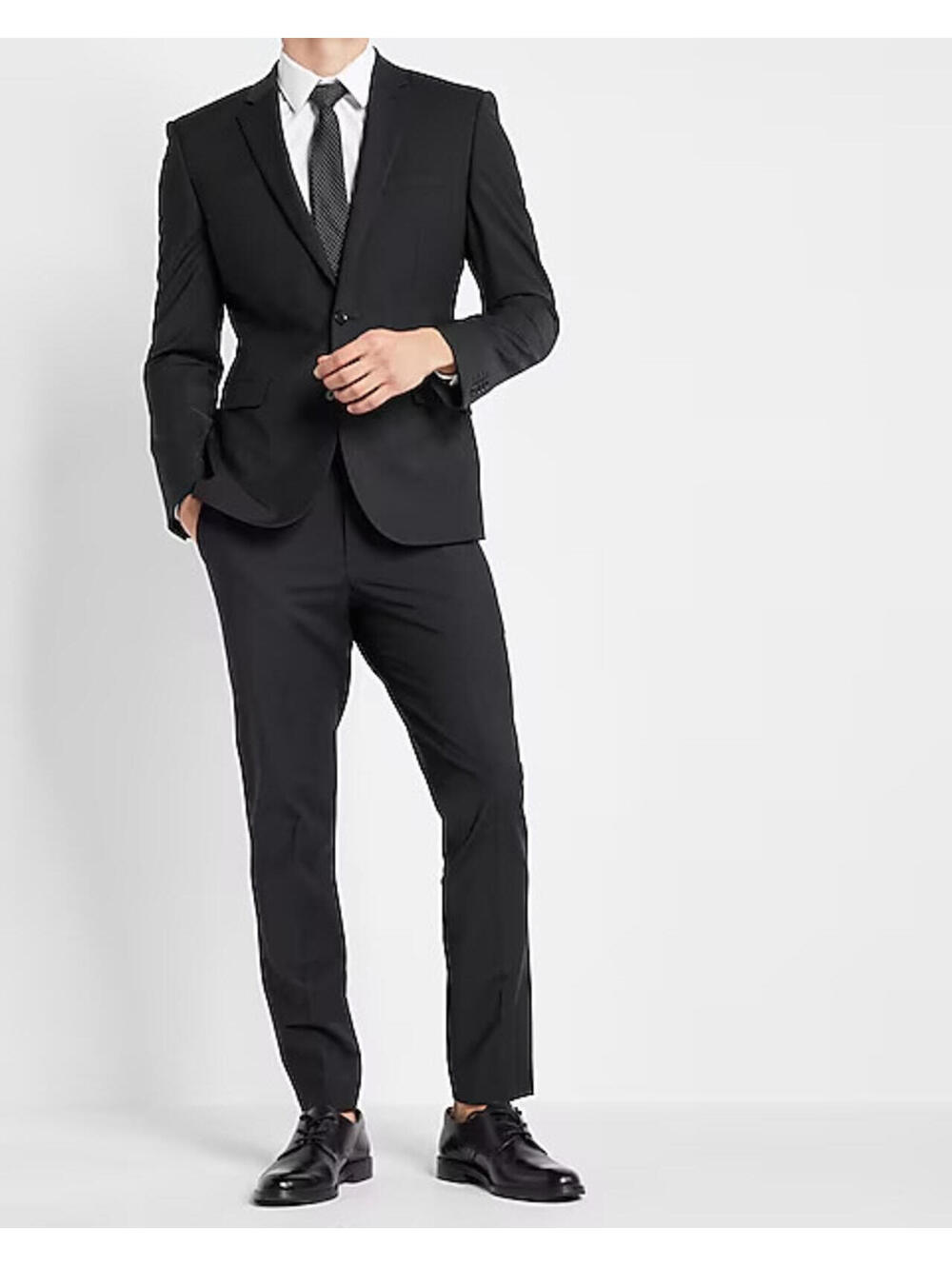 Express Men's Extra Slim Black Stretch Blazer 40L Suit Jacket NWT $298